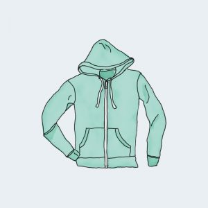 Hoodie with zipper 2