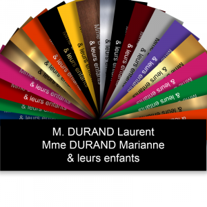 Plaque boite aux lettres noire9